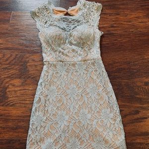 Lace detail dress